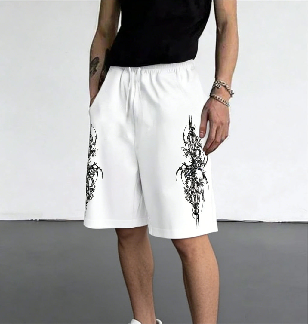 2026 Hot Selling Fashion New Hip-Hop Gothic Texture Men'S 3D Printed Street Wear Casual Sports Outdoor Jogging Shorts Large