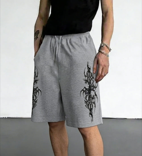 2026 Hot Selling Fashion New Hip-Hop Gothic Texture Men'S 3D Printed Street Wear Casual Sports Outdoor Jogging Shorts Large