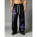 New Y2K Gothic Unisex Streetwear Gym Pants Men Casual Drawstring Loose Fit Workout Wide Leg Trousers Jogger Fitness Long Pants